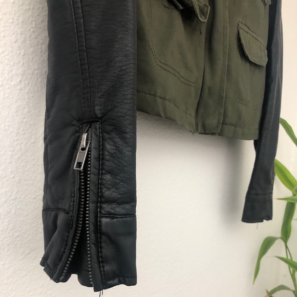 Staring at Stars Leather and Cargo Jacket - Picture 2 of 4